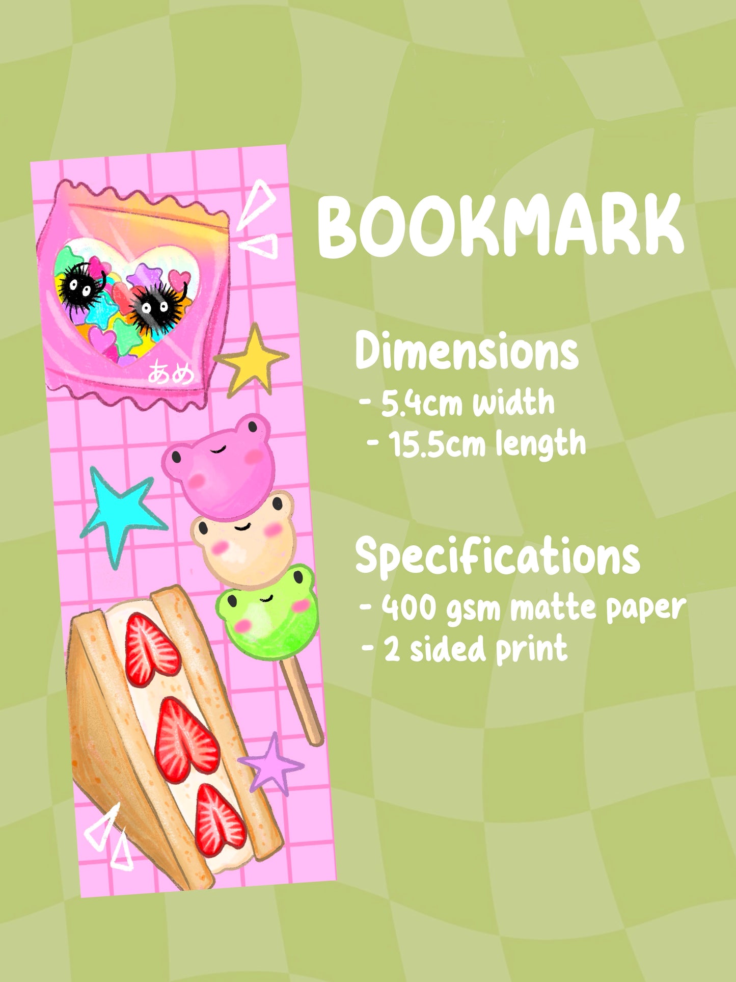 Kawaii Snacks Bookmark
