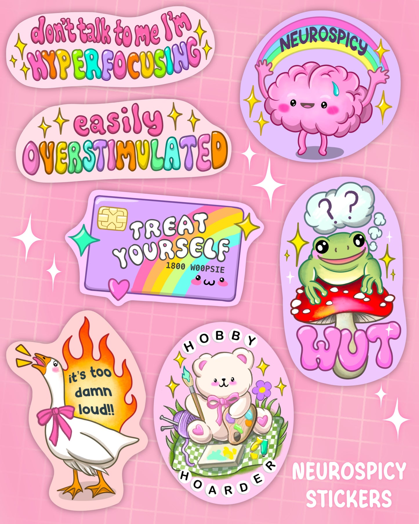 Neurospicy Stickers