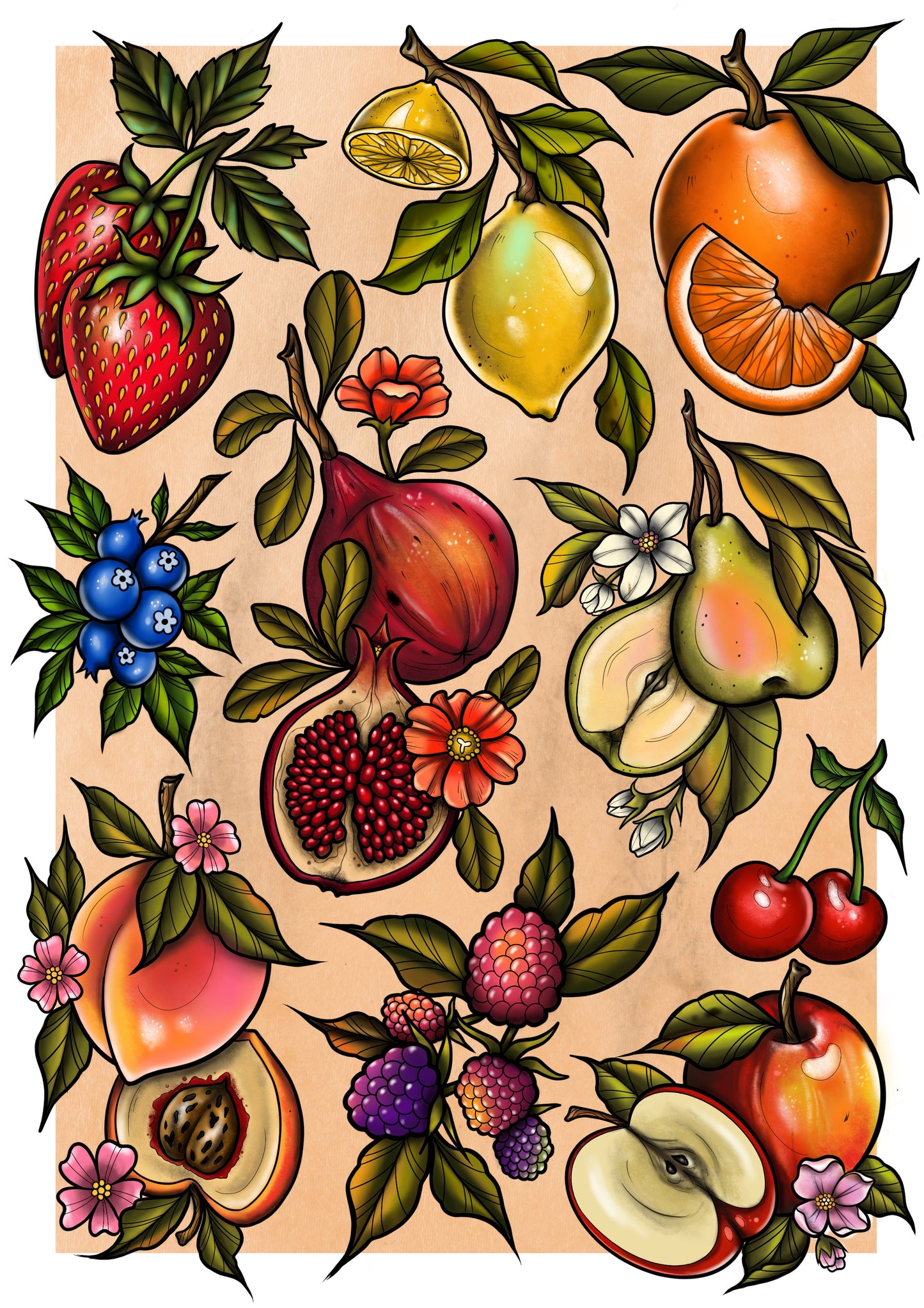 Fruit Flashsheet Print