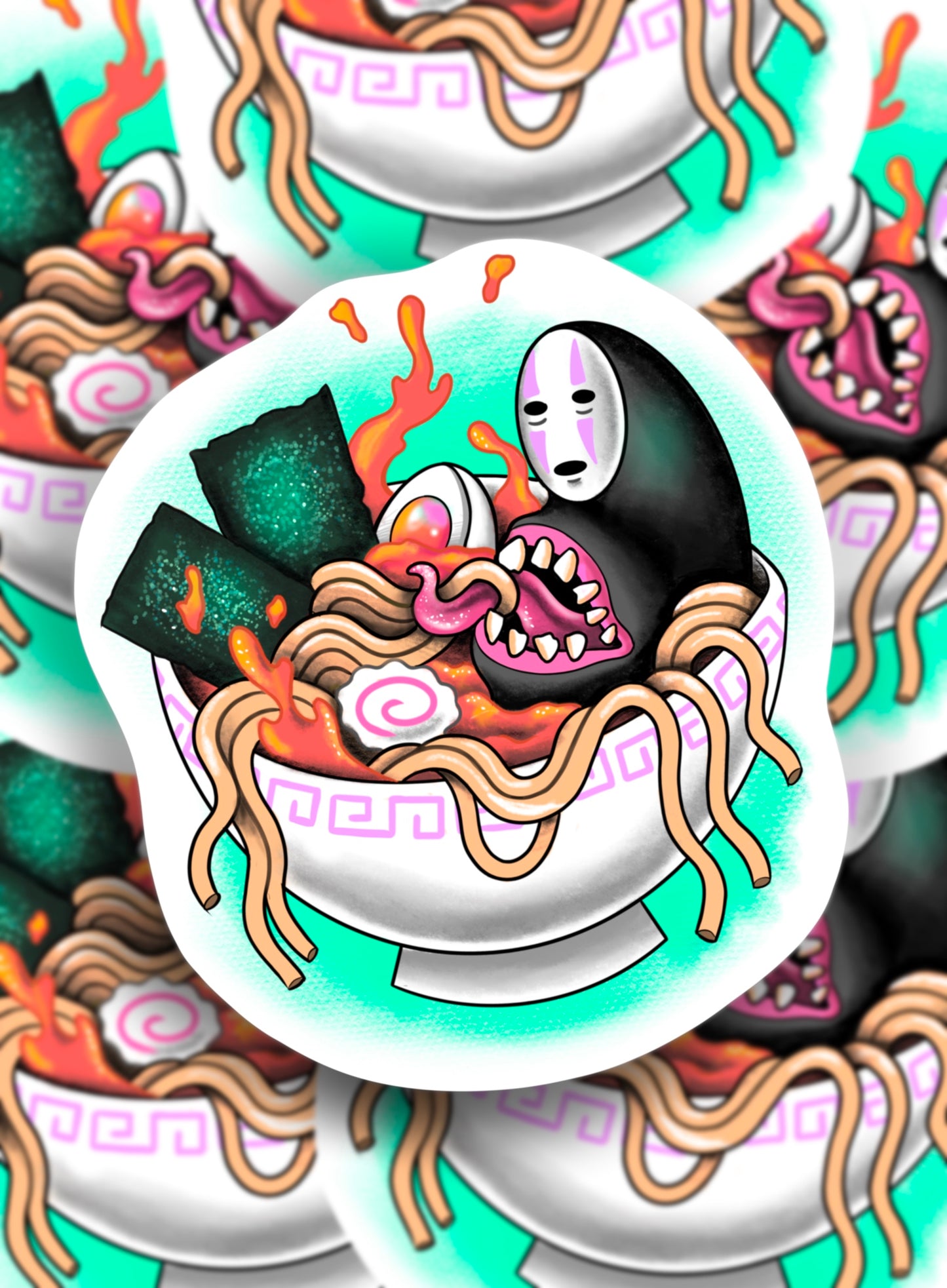 Noface Ramen Sticker
