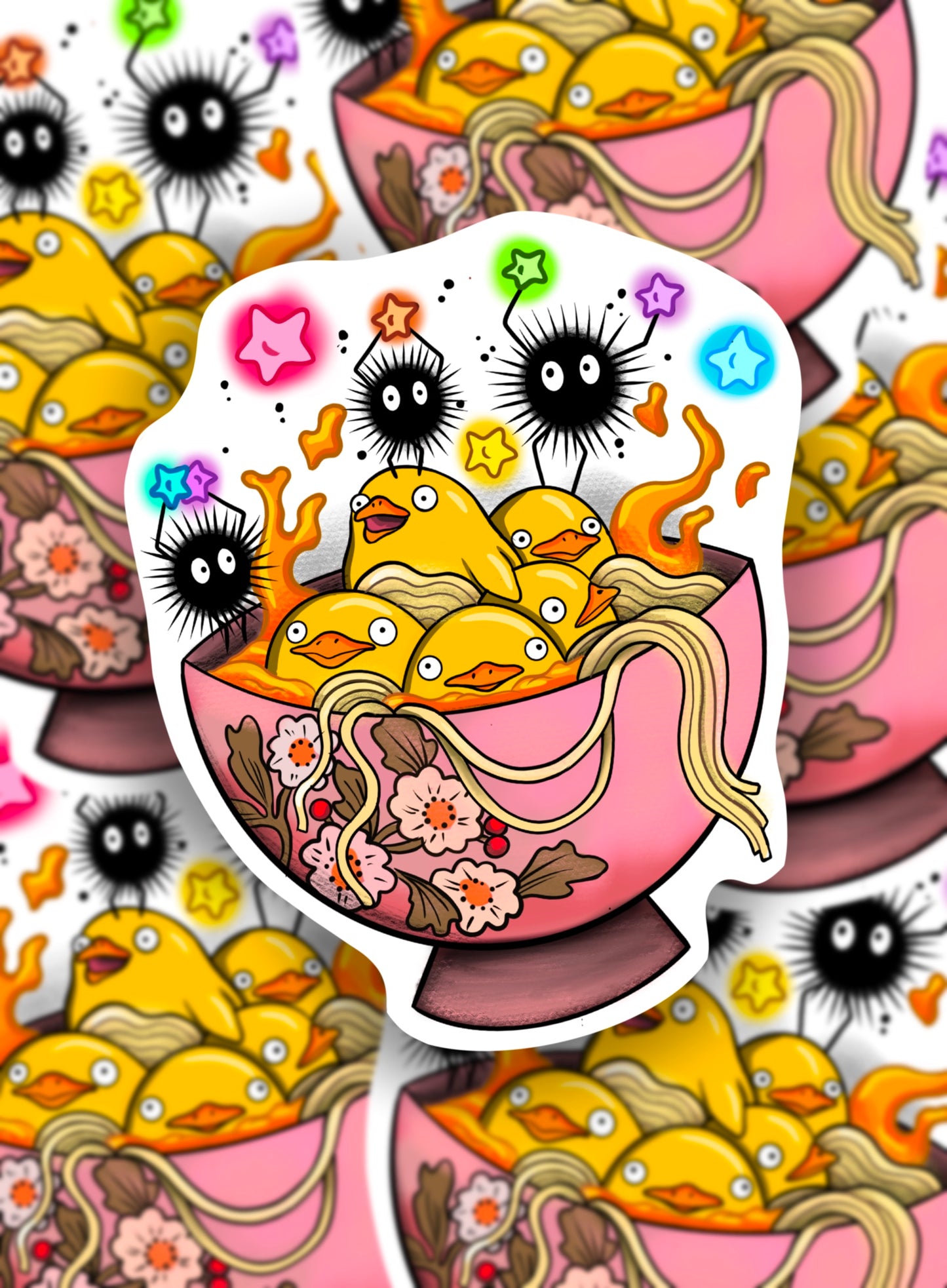 Ducky Ramen Sticker