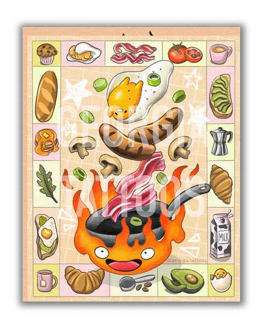 Calcifer Gudetama Fry Up