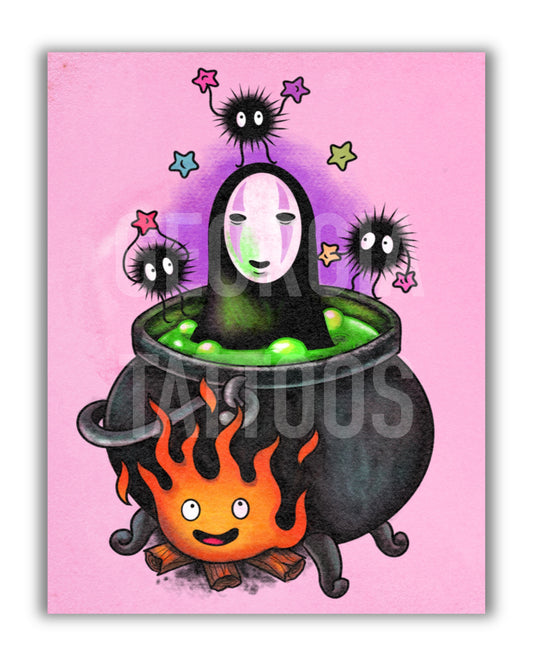 Noface Cauldron Print