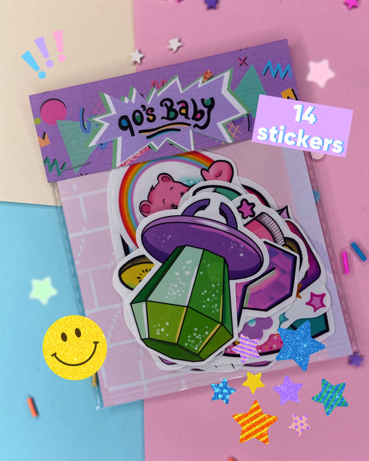 90's Baby Sticker Pack