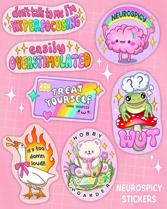 Neurospicy Stickers