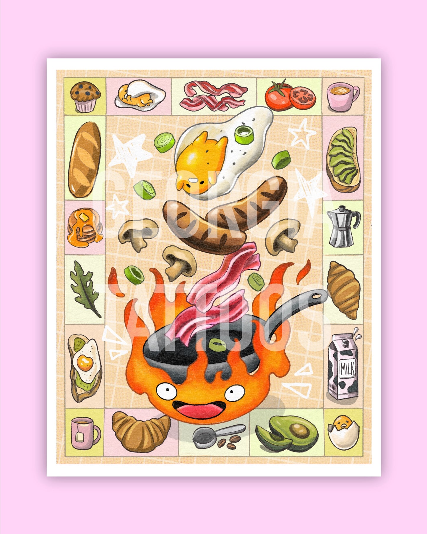 Calcifer Gudetama Fry Up