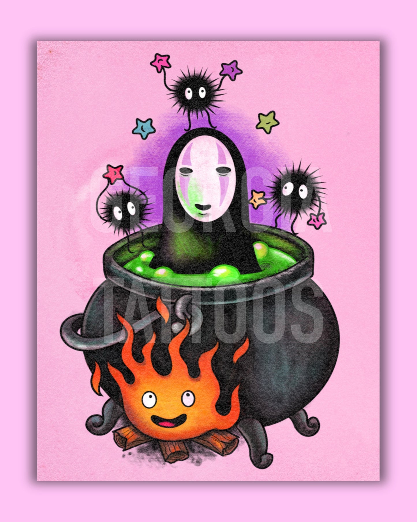 Noface Cauldron Print