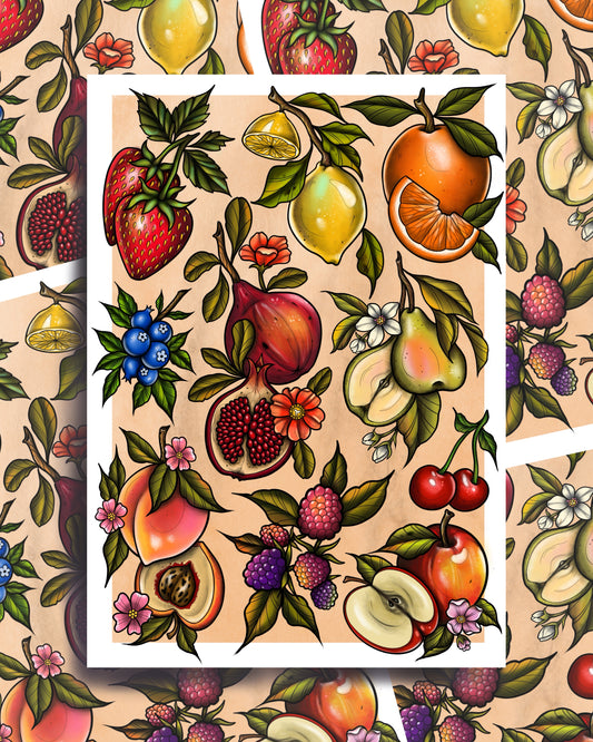 Fruit Flashsheet Print