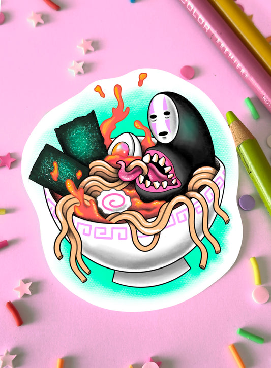 Noface Ramen Sticker