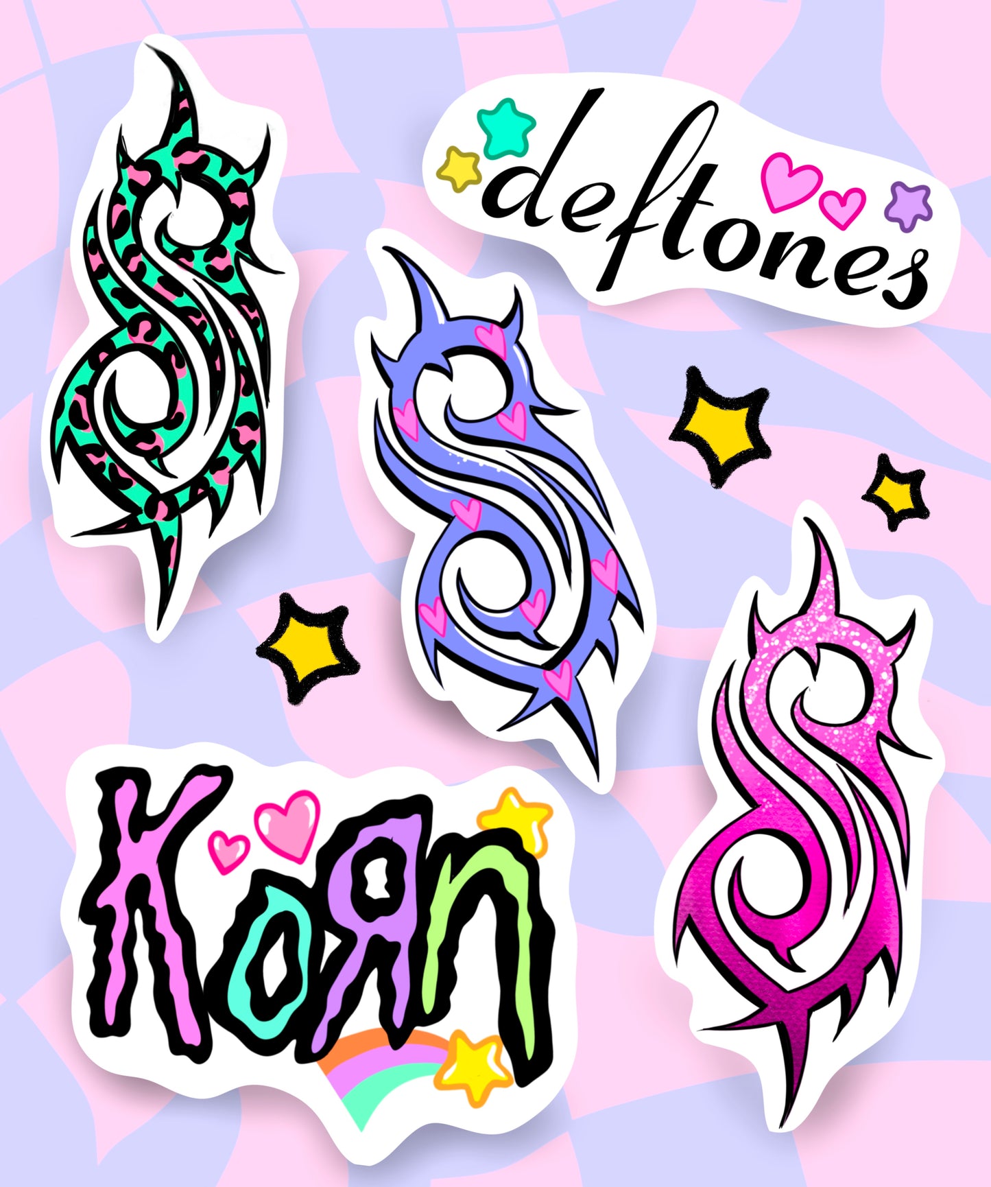 Kawaii Numetal Sticker Pack