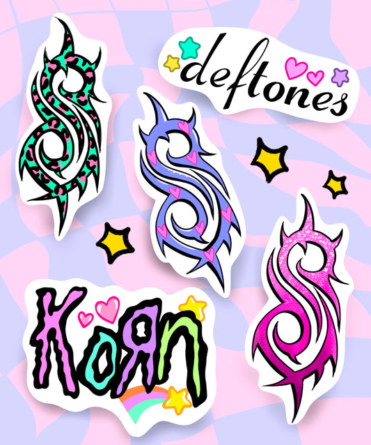 Kawaii Numetal Sticker Pack